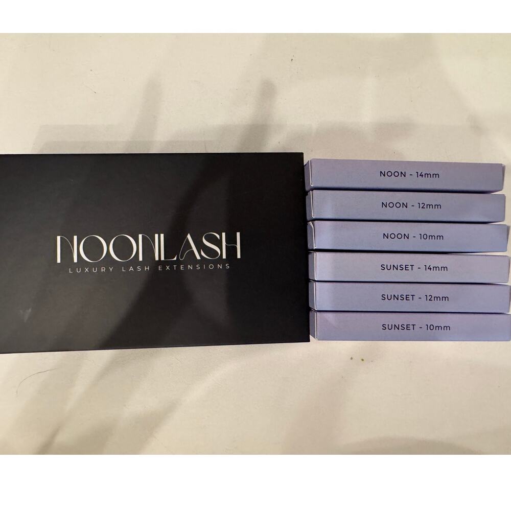 NoonLash Starter Kit Noon Sunset lash extension 10mm 12mm 14mm